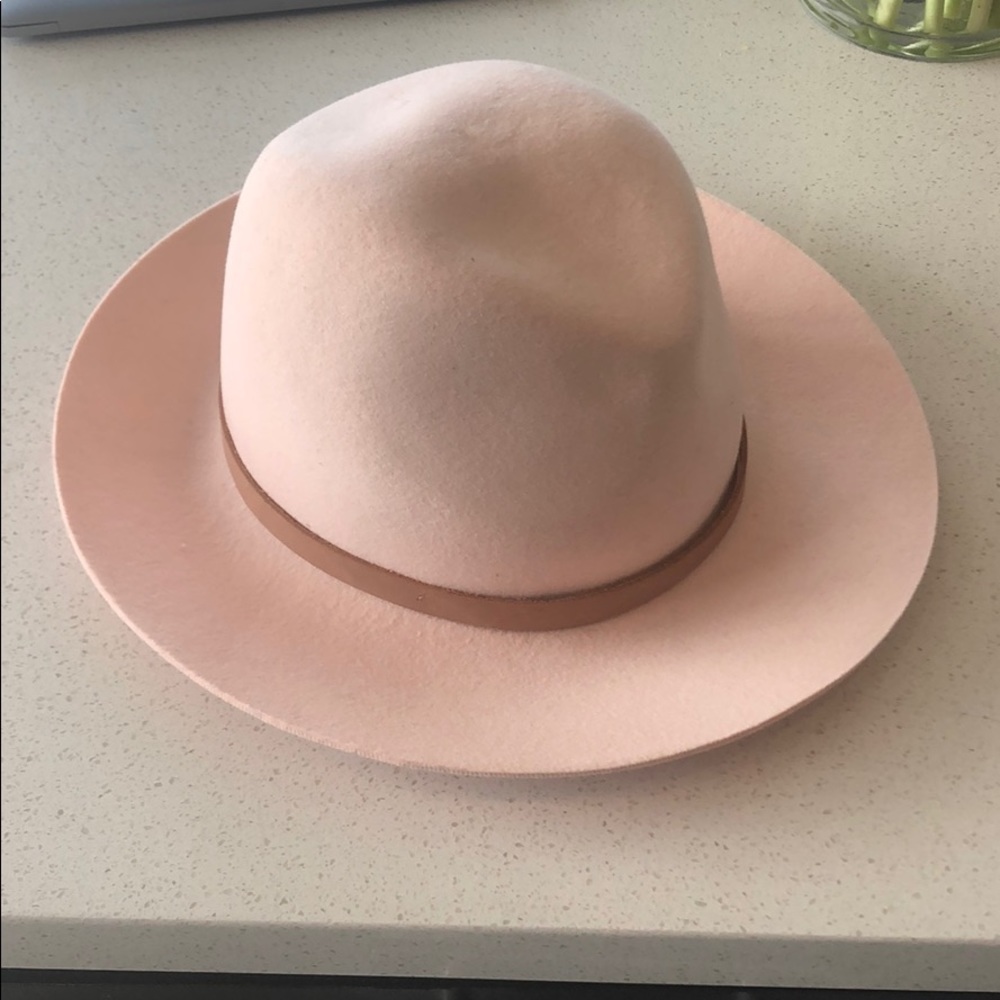 Rag and bone baby pink hat